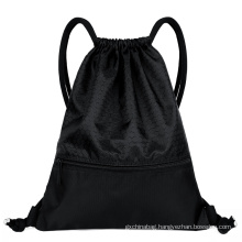 colorful logo polyester drawstring bags outdoor gym waterproof storage nylon drawstring bag